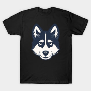 Husky Minimal Style, Love Huskies, Dog Lover T-Shirt